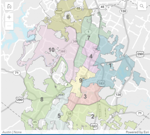 Image of Austin Districts